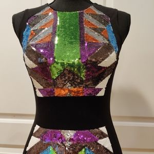 Bebe Bodycon Sequin Dress